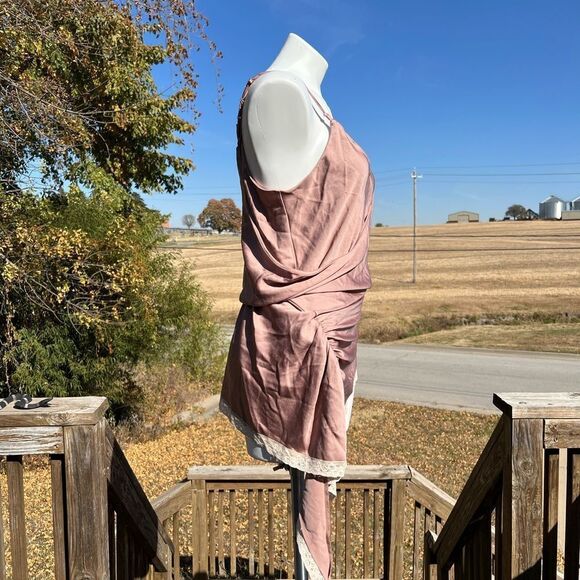 Alexander Wang Silk Top Asymmetrical Hem Top Size 8 - Picture 12 of 16